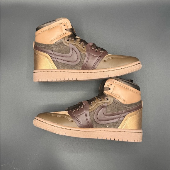 Men's Brown High-Top Sneakers - Picture 4 of 4